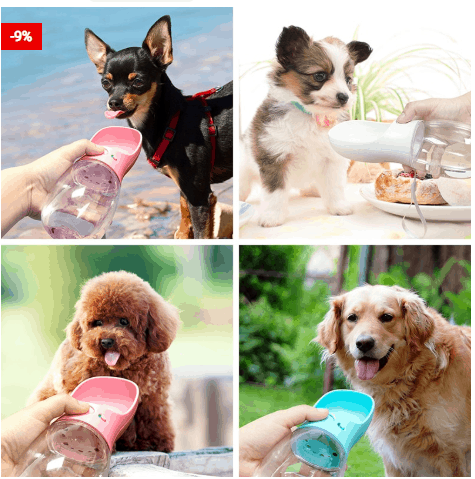 Portable Dog Water Bottle Dispenser