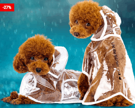 Pets Dog Raincoat Light Rain Guard